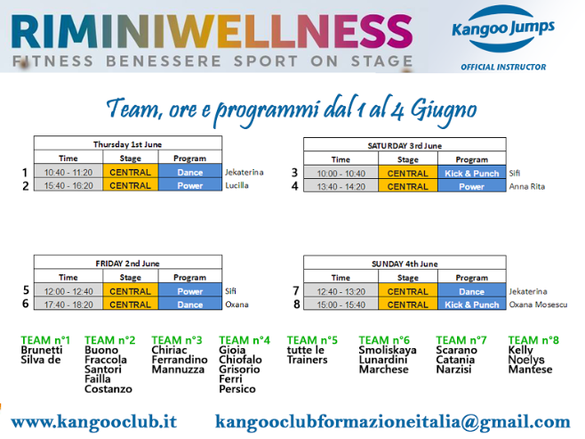 ORARI KANGOO JUMPS RIMINI WELLNESS 